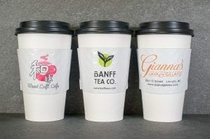 Custom coffee sleeves