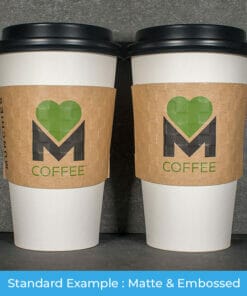 2 Color Coffee Cup Sleeves