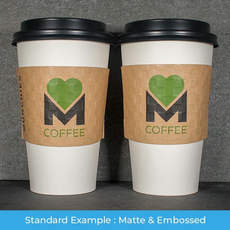 2 Color Coffee Cup Sleeves