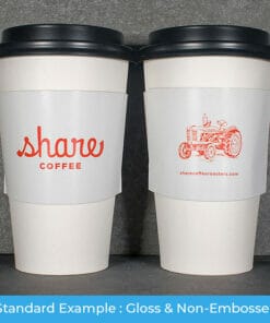 Custom coffee sleeves