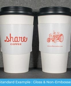 Custom coffee sleeves