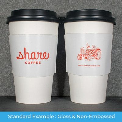 Custom coffee sleeves