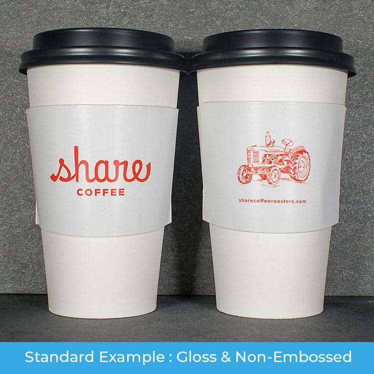 Personalized Paper Coffee Cup Sleeves for Wedding SLEEVES 