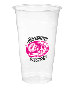 24oz custom printed clear cup