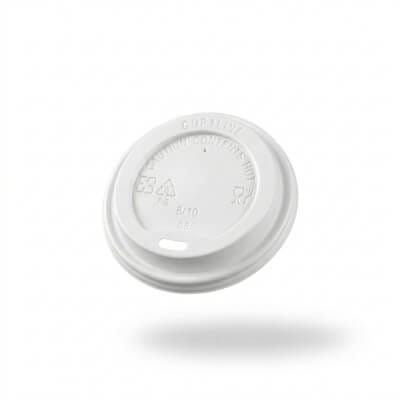 white disposable 8oz hot cup lid for paper coffee cups USA