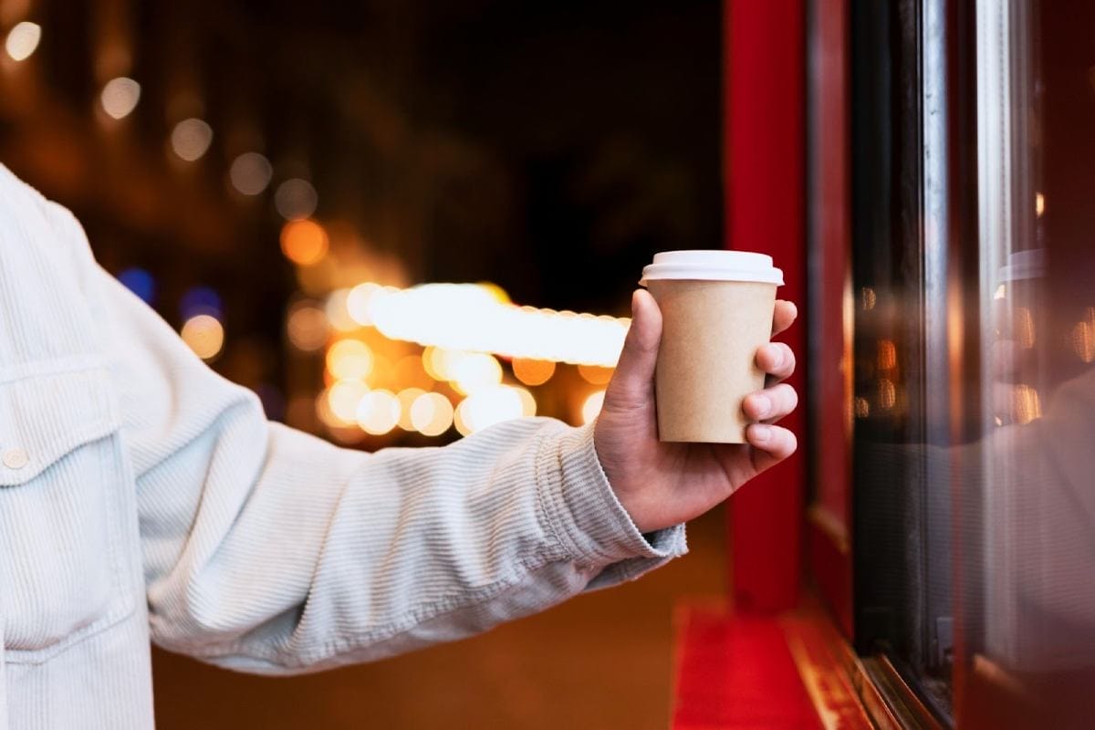 Man Holding Coffee cup