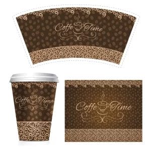 Coffee Cup Sleeve Design Ideas for Cafes & Events