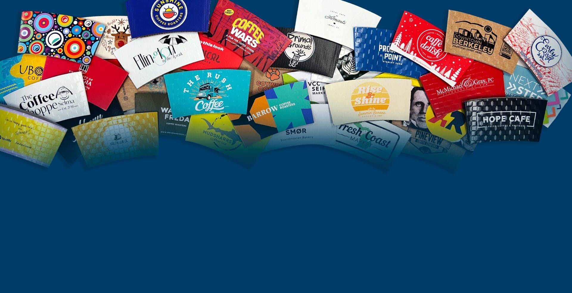 custom coffee sleeve banner image