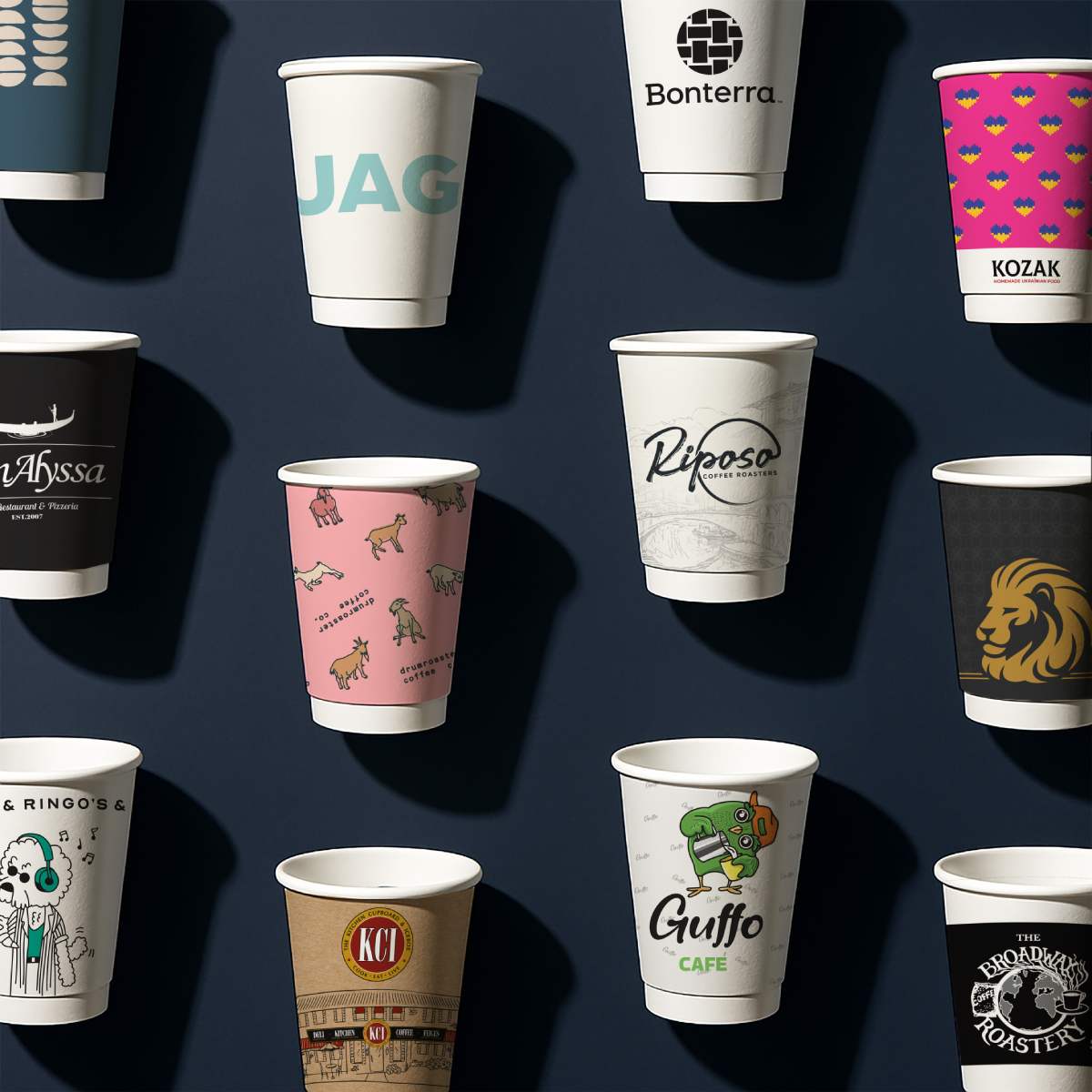 Custom Double Wall Cups