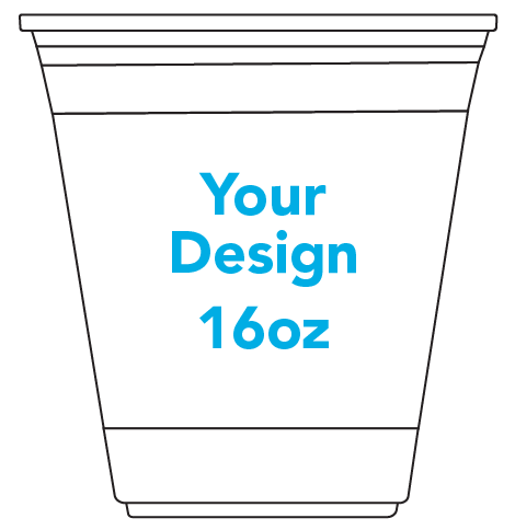 16oz clear plastic cup template download