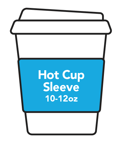 10oz coffee sleeve template