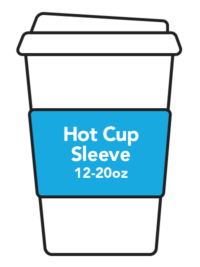 12oz coffee sleeve template