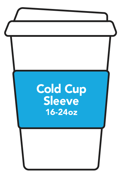 16oz Cold cup sleeve template