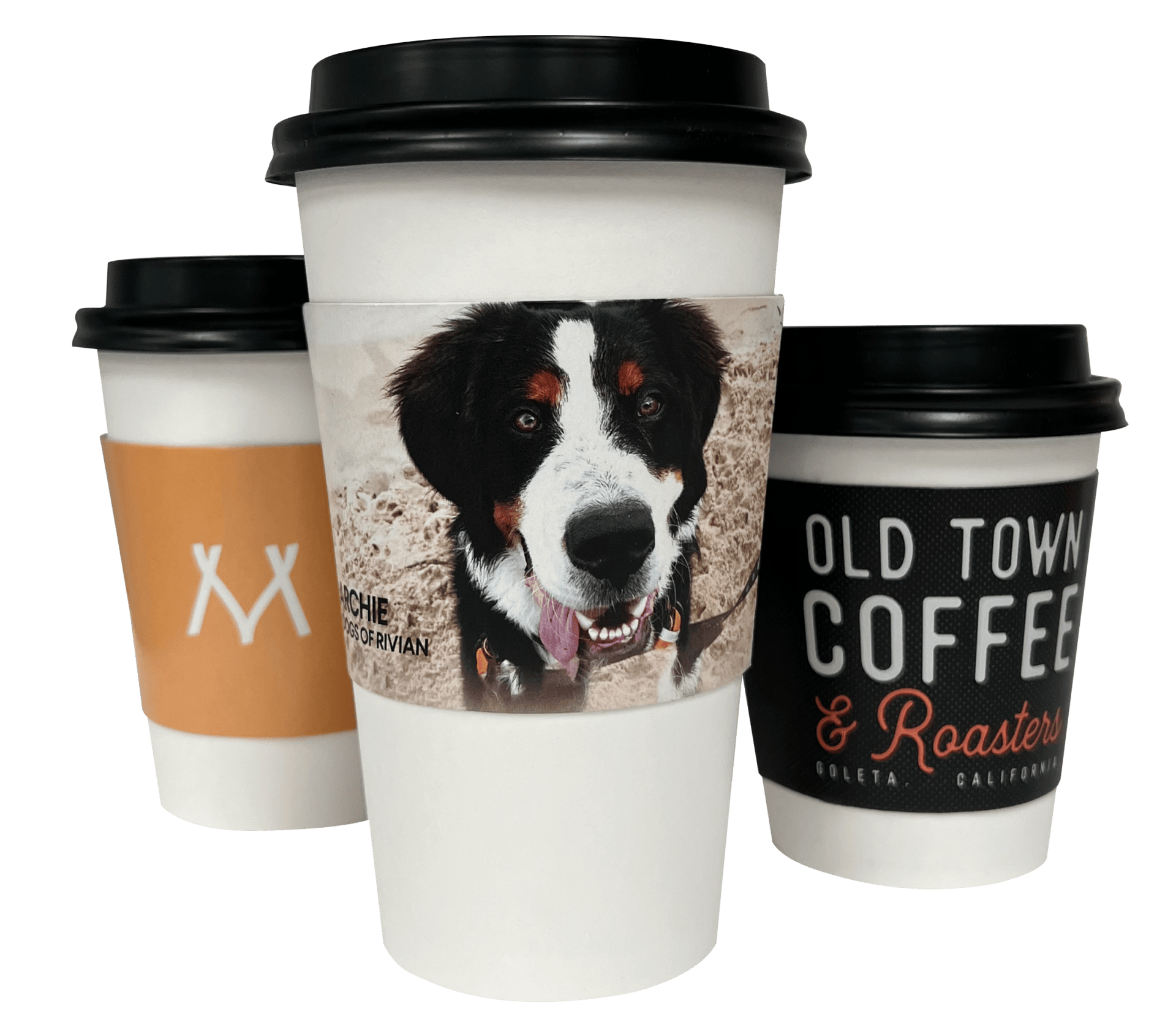Custom coffee sleeve printing personalized with your logo